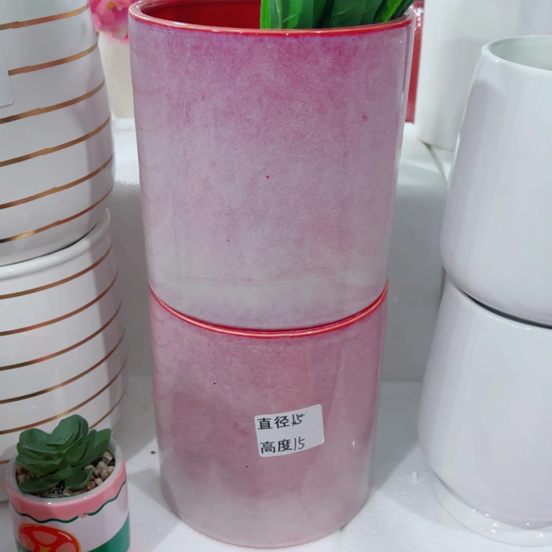 有孔，陶瓷花盆满10米包邮发货