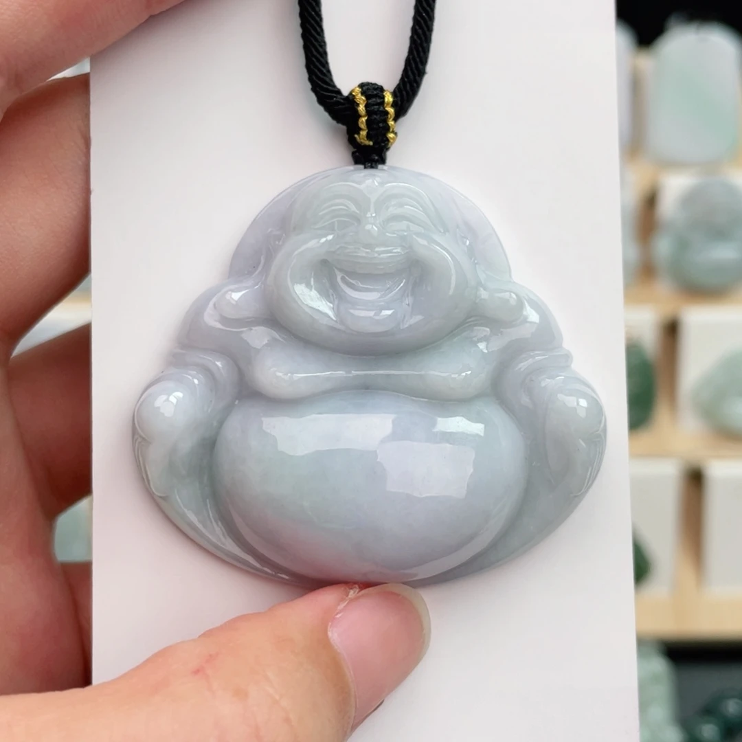 翡翠未镶嵌颈饰佛公
