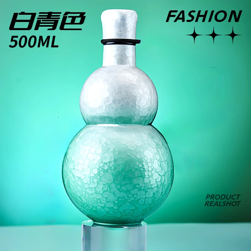 云雾陶瓷内胆渐变色保温杯葫芦保温杯全新升级国风冰裂葫芦保温杯