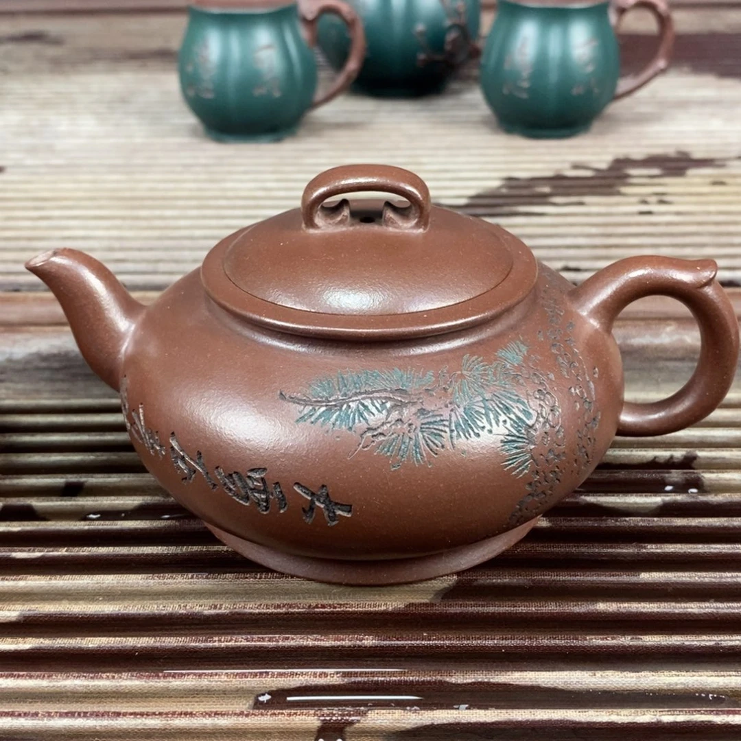 紫砂茶案宜兴原矿紫砂壶毛梅红(询价)