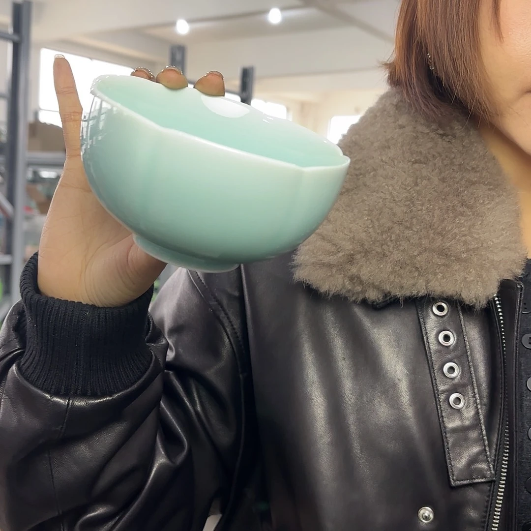 龙泉云间青瓷小米茶器