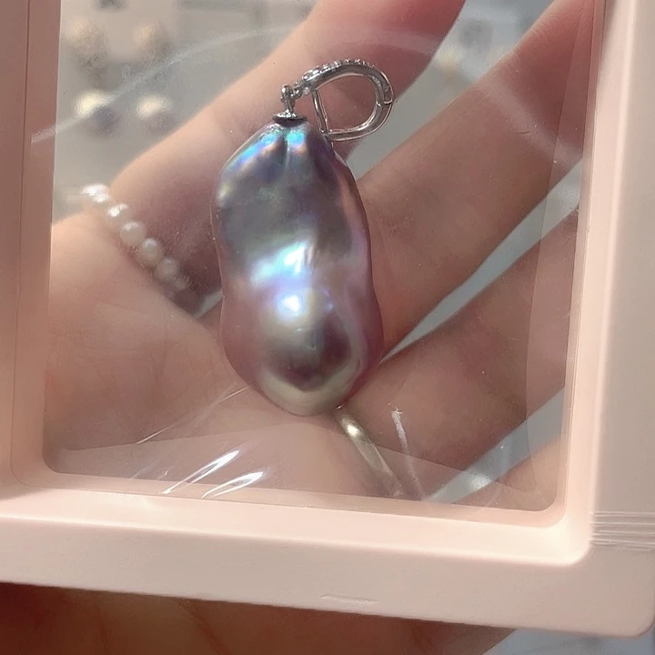 淡水珍珠颈饰银S925镶嵌