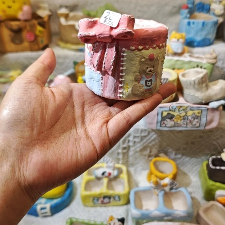 满29.9包邮手工花盆281