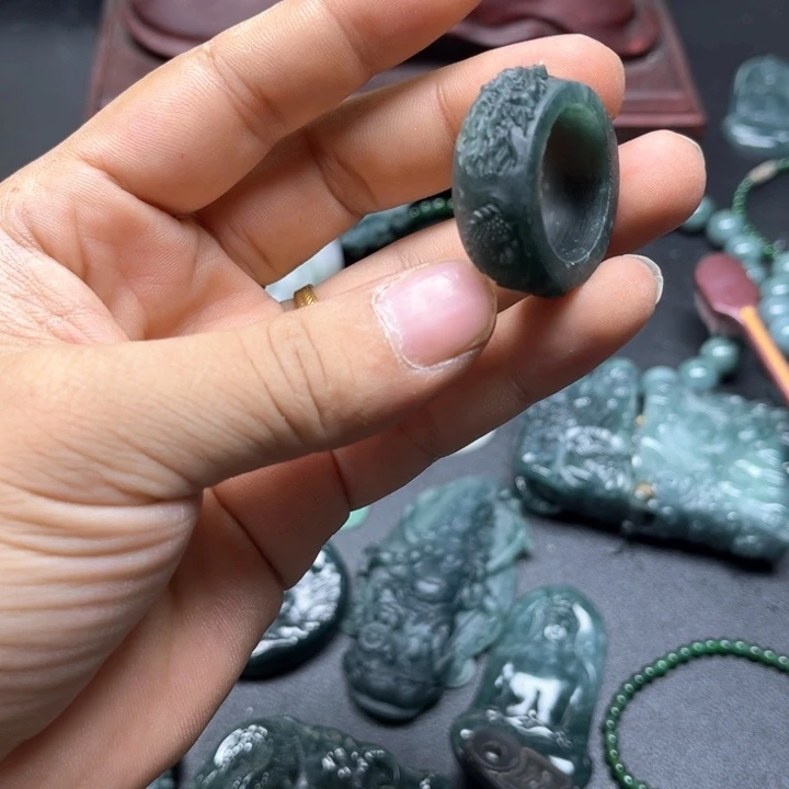 未镶嵌定制翡翠扳指