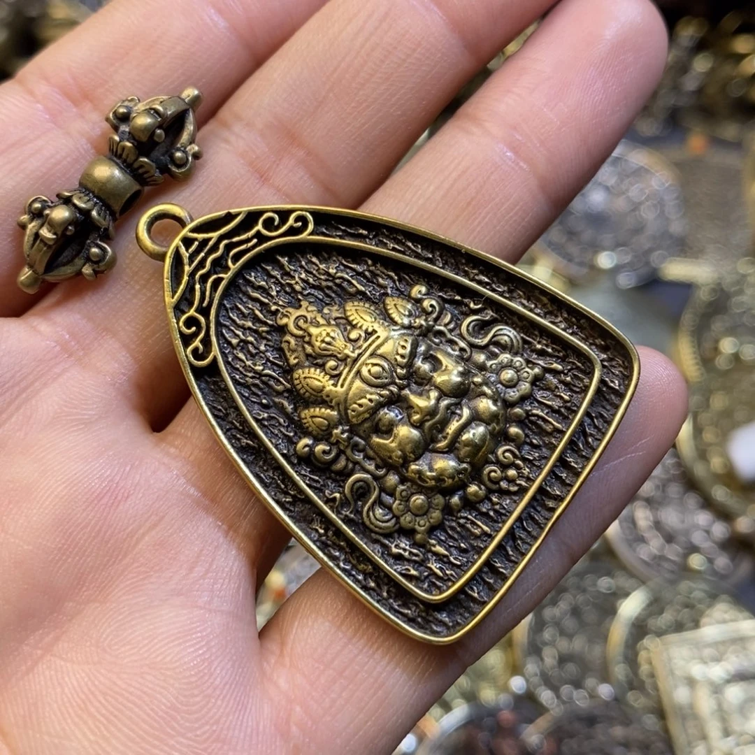 藏式黄财神牌子搭配