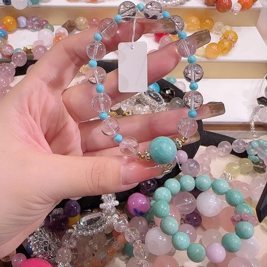 水晶手链未镶嵌多样性发一