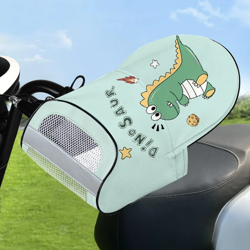 新款电动车手把套夏季电瓶摩托车手套遮阳防水挡风罩户外透气防雨