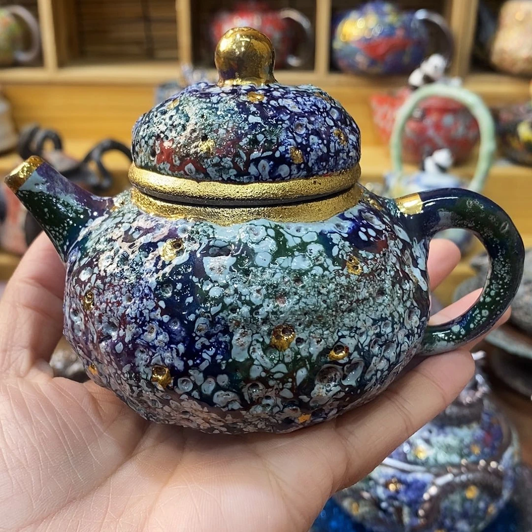 粗陶柴烧志野茶器