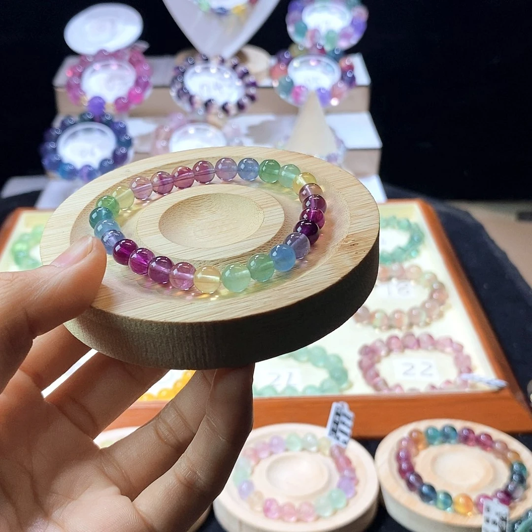 手链未镶嵌萤石浓艳彩虹7