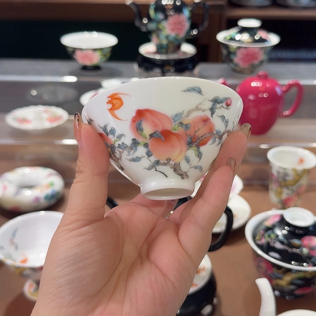 珐琅彩主人杯茶具套装