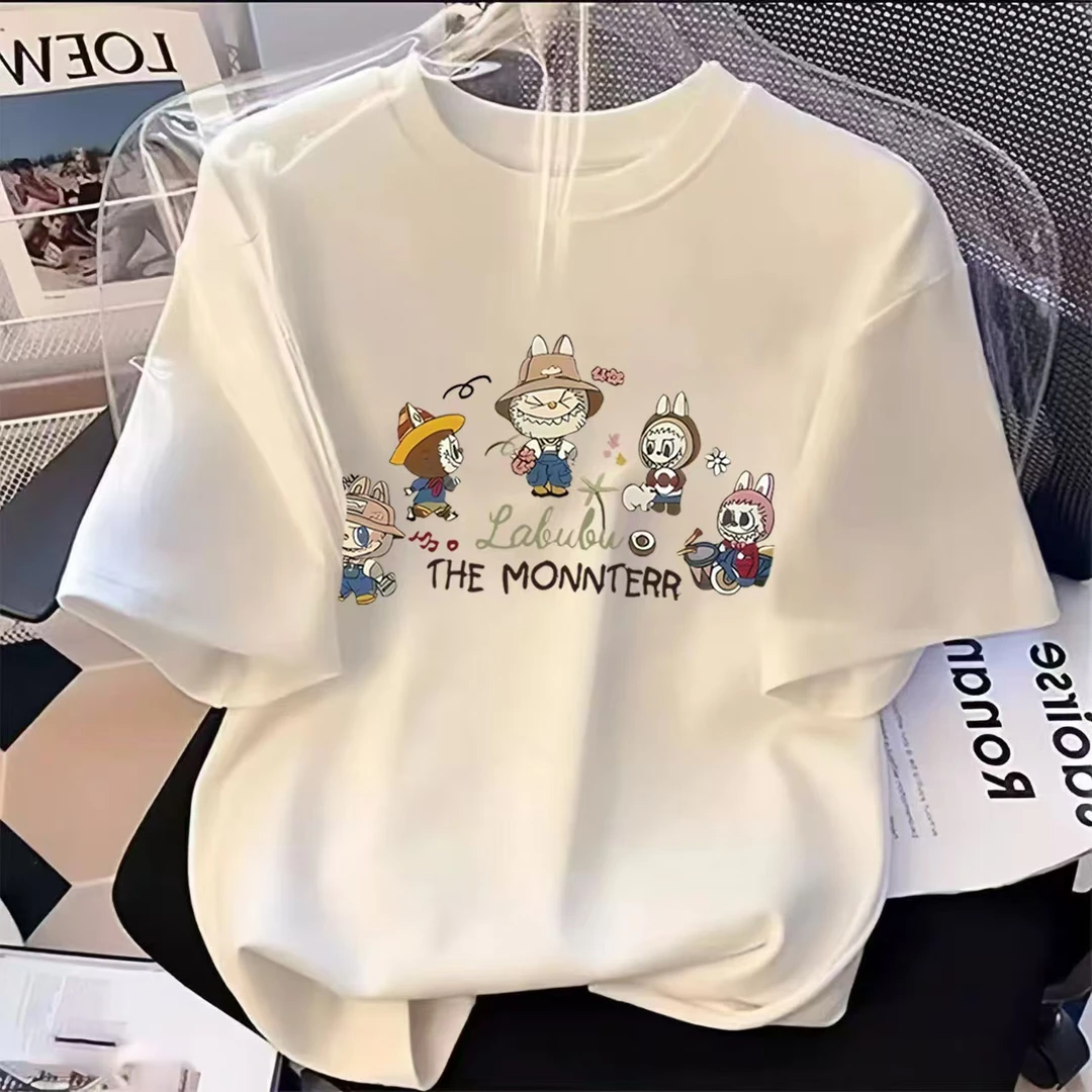 KH【宠粉福利】LY上新女款时尚休闲百搭夏季潮流春夏t恤圆领印花