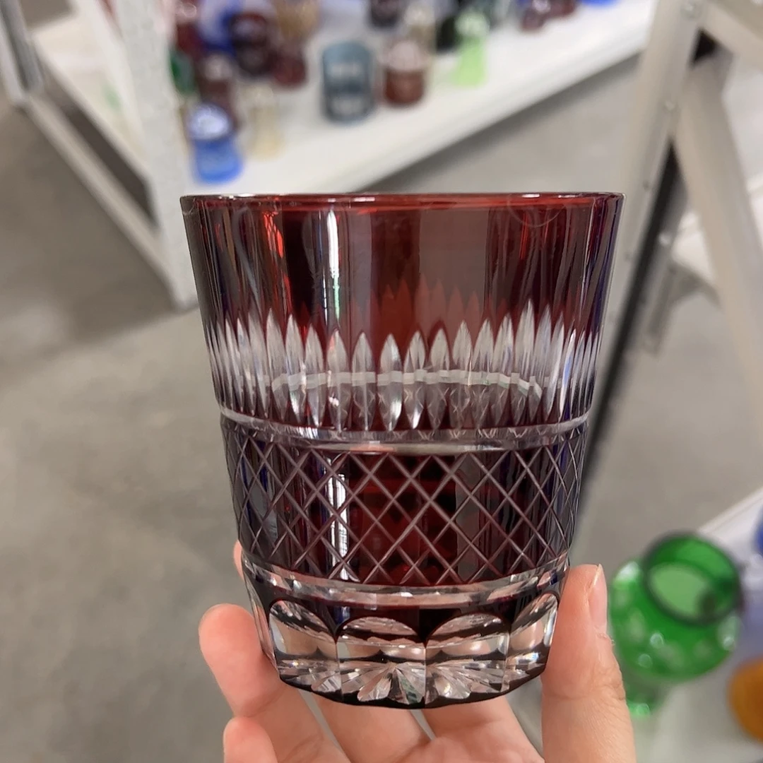 水晶玻璃高脚款微瑕一个