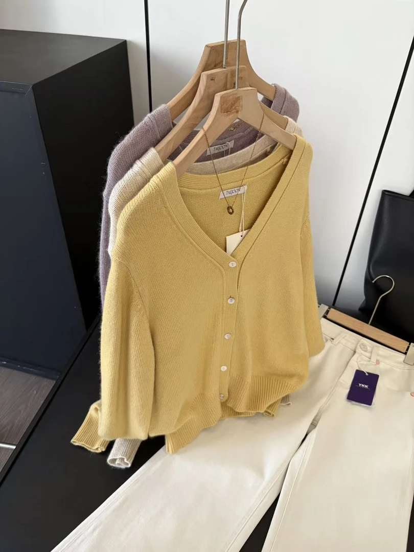 ZZS5045 IMISS家2025气质v领针织开衫毛衣外套女 51