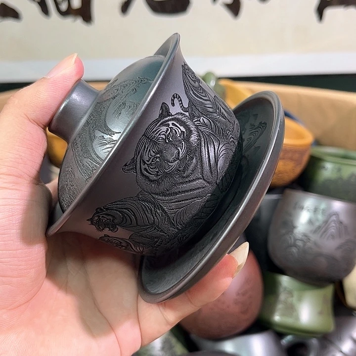 茶杯紫砂全手工紫砂主人杯