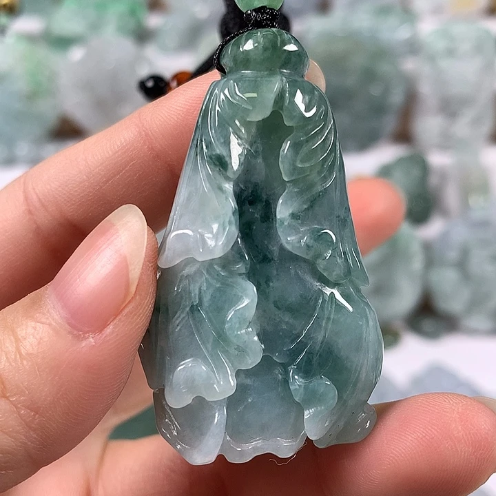 翡翠未镶嵌颈饰百财卡厚装16+