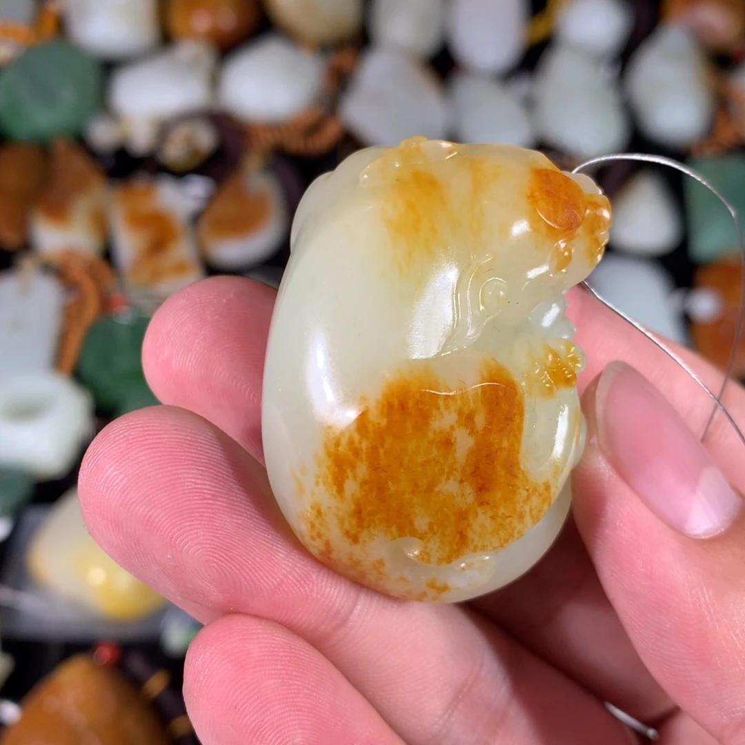 和田玉其他未镶嵌八***桃