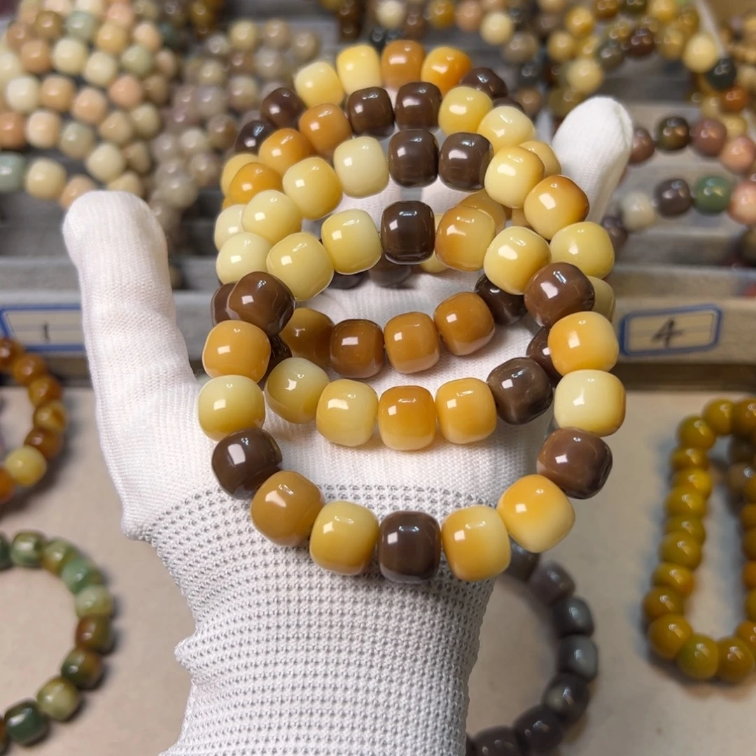 手串菩提根/象牙果栗子太妃汉堡珠卡13+  随机发