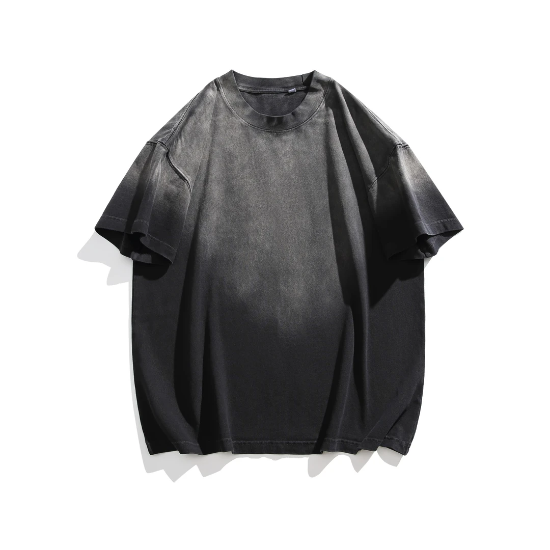 【cityboy】新款短袖渐变色宽松休闲百搭短袖T恤505