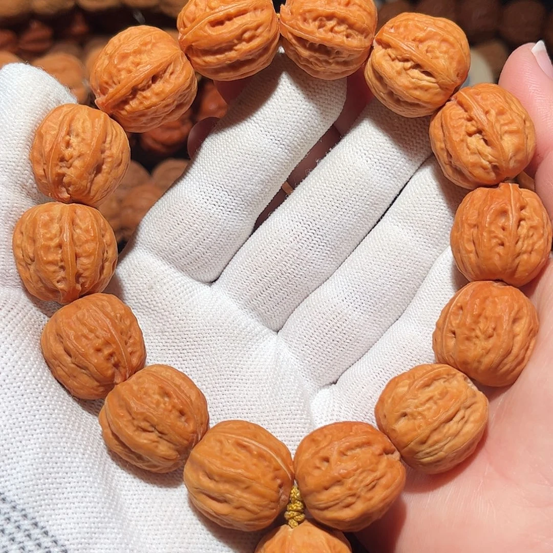 手串文玩核桃白茶八棱22
