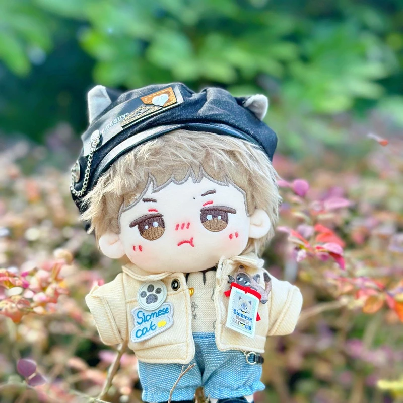 A类男娃明星周边20cm布娃娃玩偶耶娃娃王一博棉花裸娃酱人行啵公