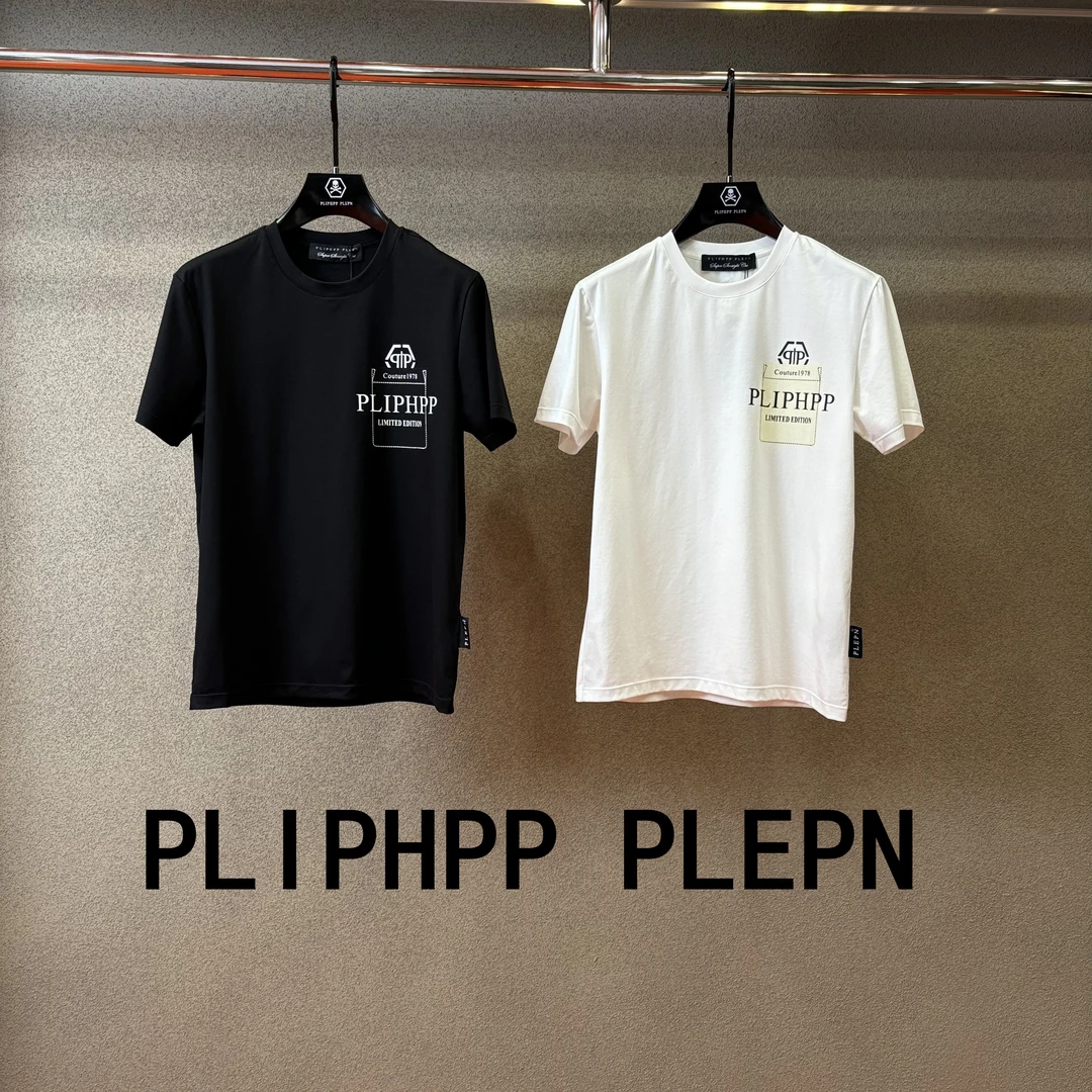 PLIPHPP PLEPN正品PP夏季设计师款男士时尚圆领半袖短袖T恤1721