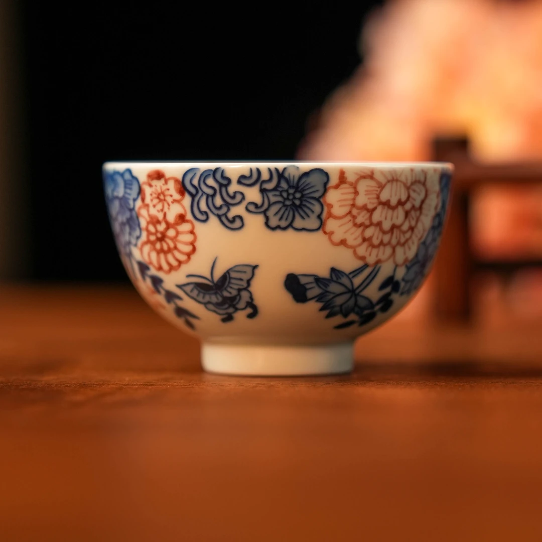 【春涧茶器】万花蝴蝶主人杯（JD069）