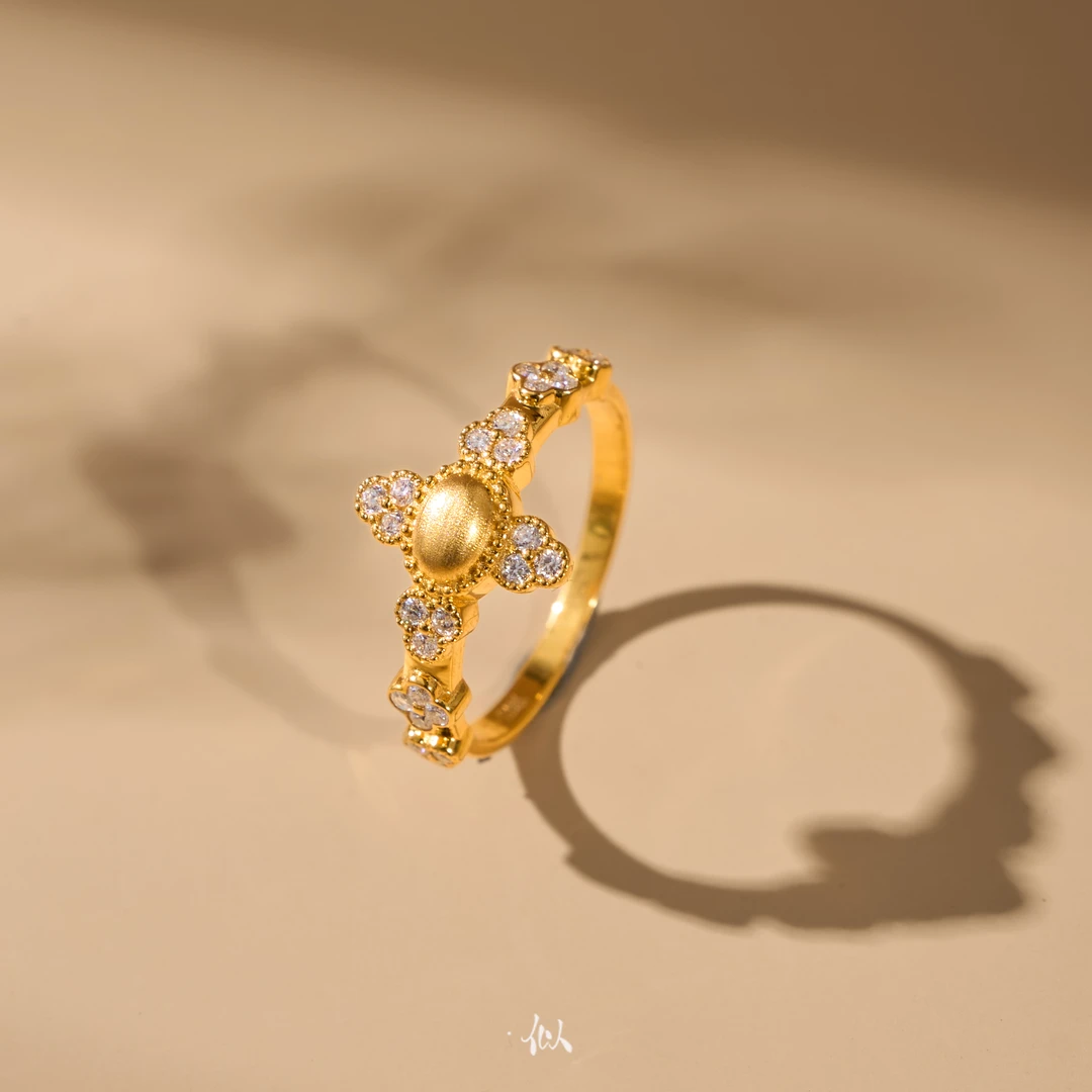 【光恒】似梓珠宝· 18K四叶草戒指 多样性发一 XYMD45100153-2512