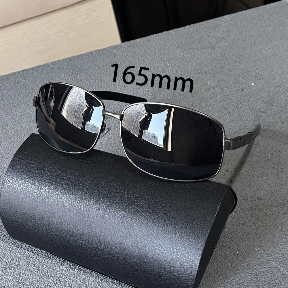 165mm男士大脸墨镜黑色偏光太阳镜加宽加大胖子显瘦长方形防晒