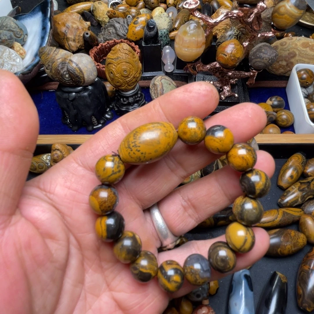 石材纯天然九眼石页岩钱币石323