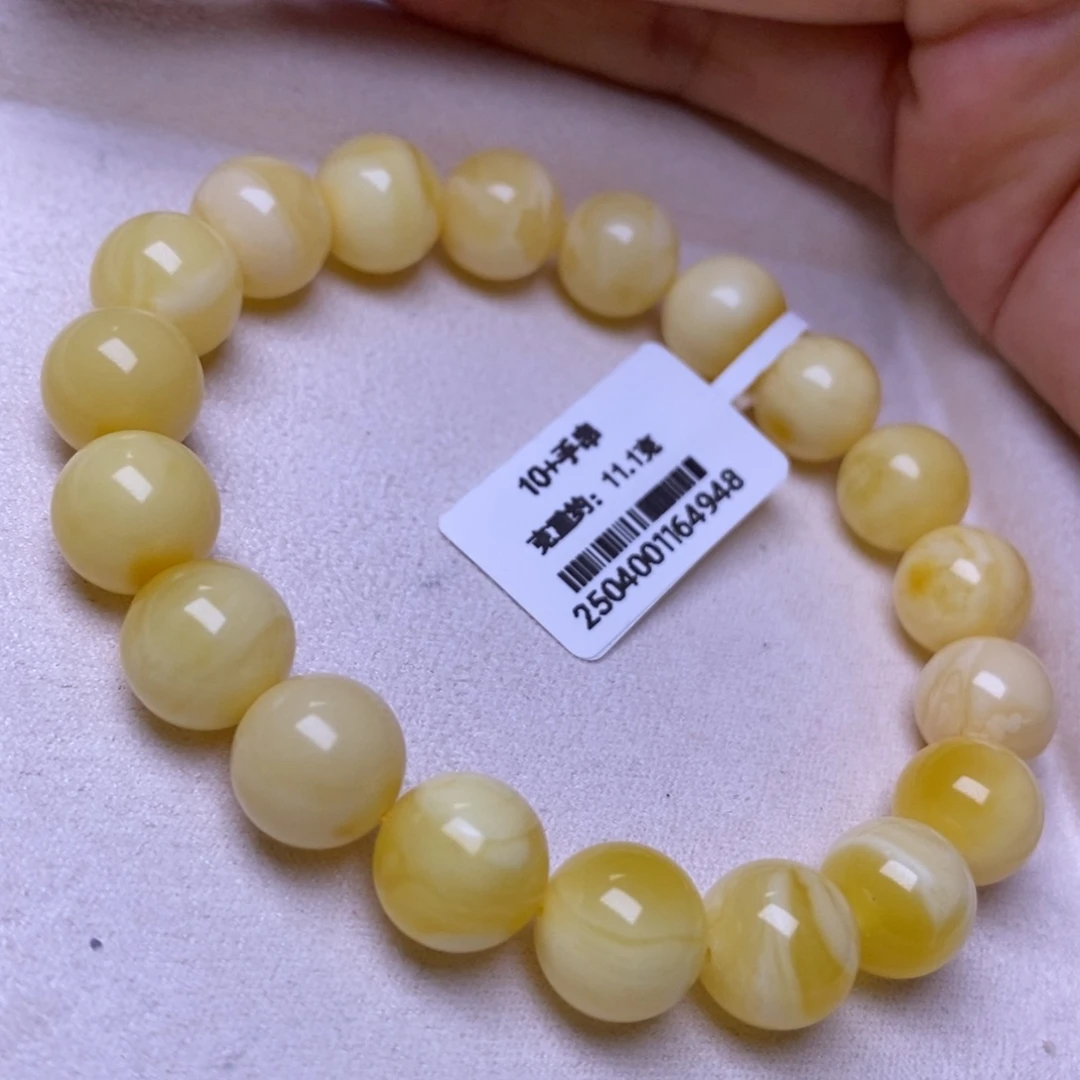 书***姐手串蜜蜡未镶嵌10圆珠手串