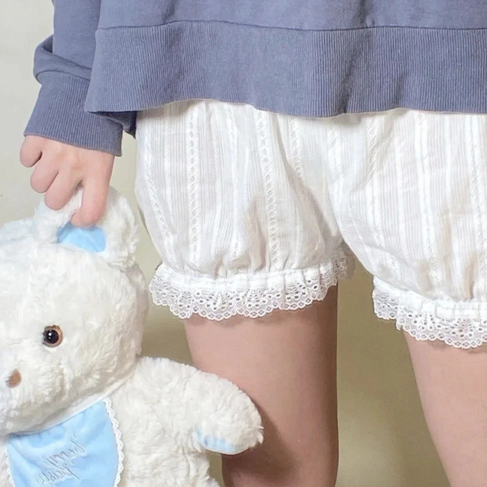 纯棉南瓜裤jk安全裤防走光灯笼裤夏季洛丽塔打底裤薄款宽松短裤女