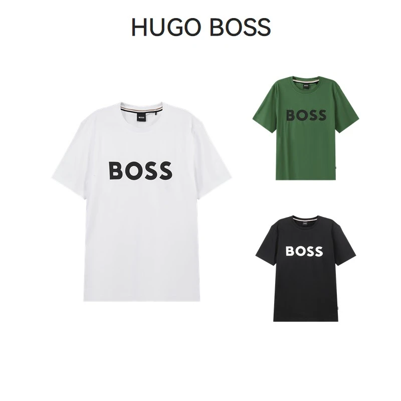 Hugo Boss雨果博斯 男士black系列环保面料圆领短袖T恤 50495742