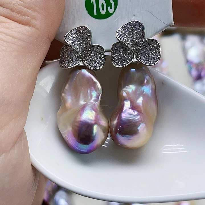 颈饰银S925镶嵌淡水珍珠