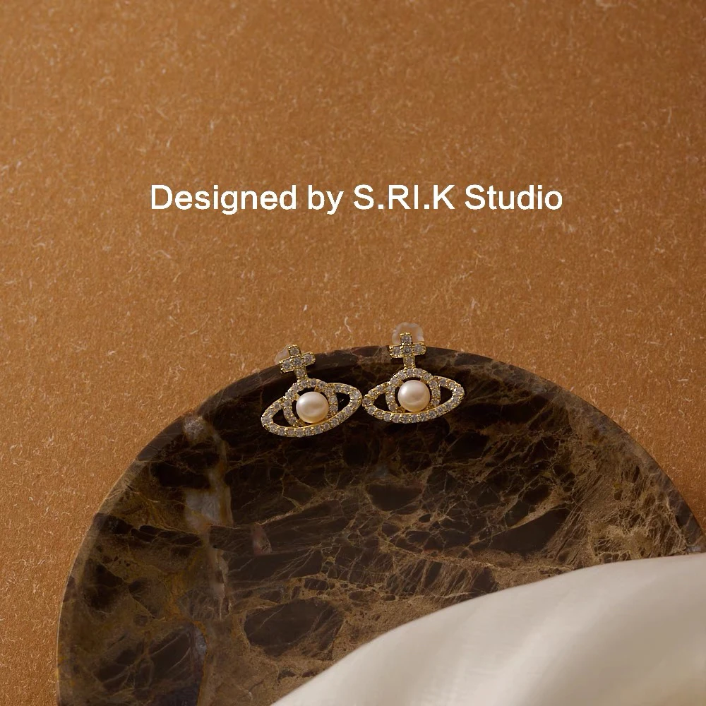 铜合金耳饰 十里间【精致小宇宙】甜美小清新亮晶晶银针耳钉耳环