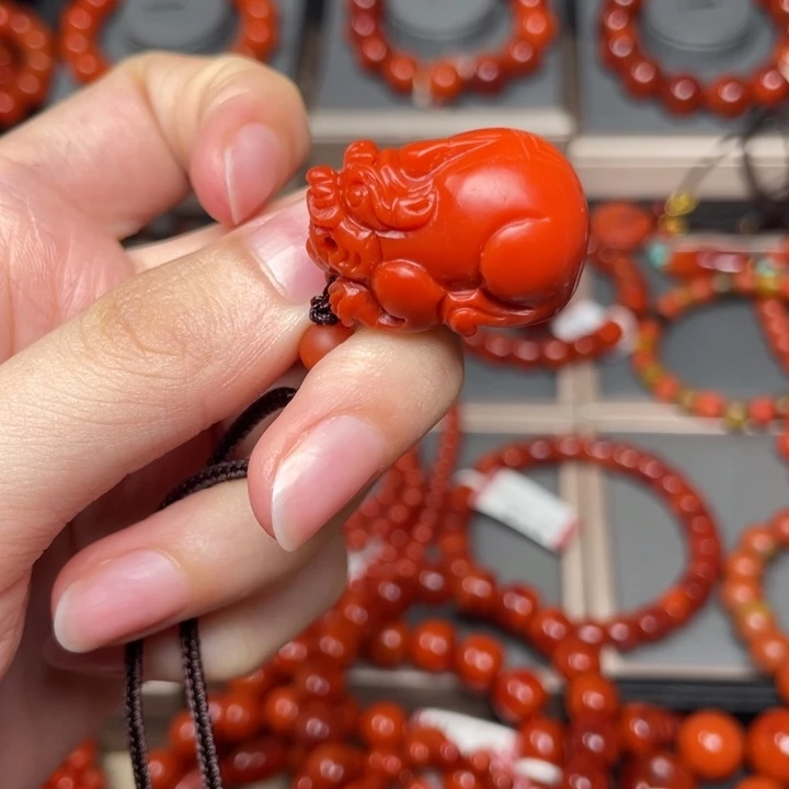 南红玛瑙手链未镶嵌