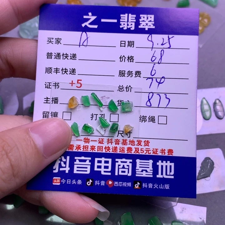 颈饰未镶嵌翡翠A***天