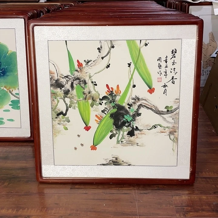 国画带框尺寸63*63厘米