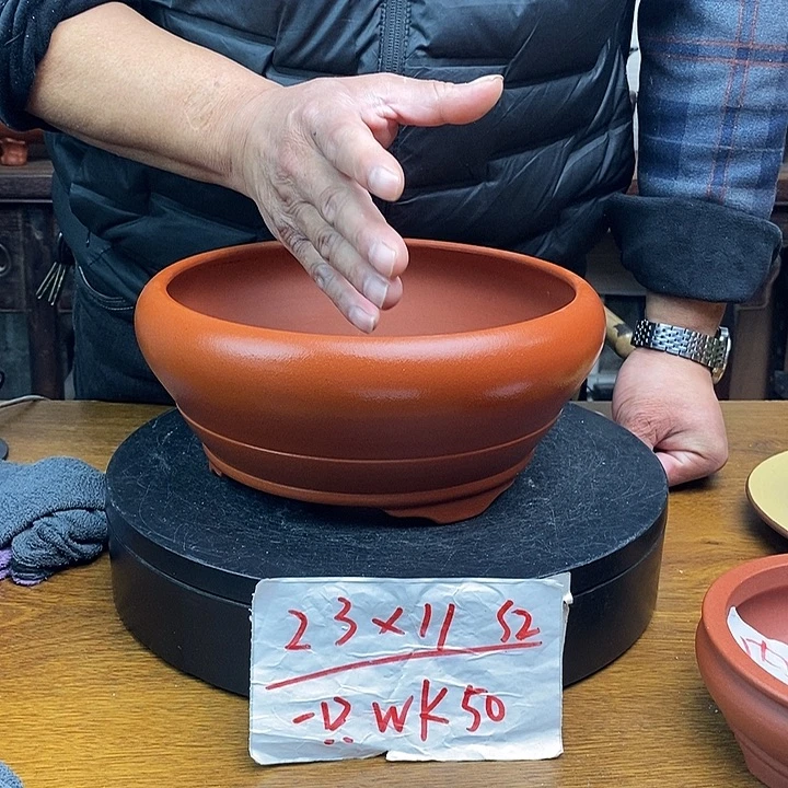 紫砂花盆货号一只WK50