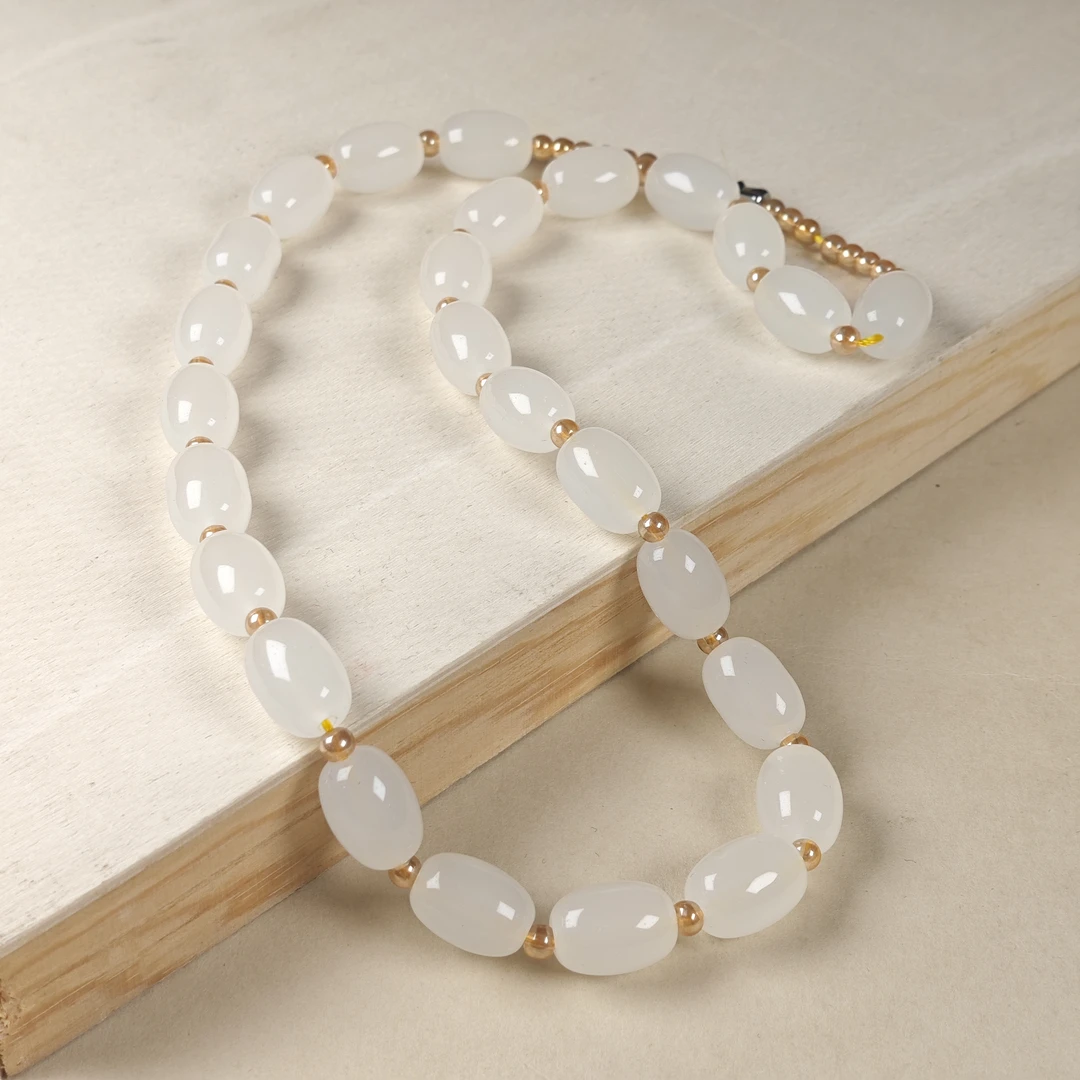 FL054 精美桶珠项链米珠项链男女同款