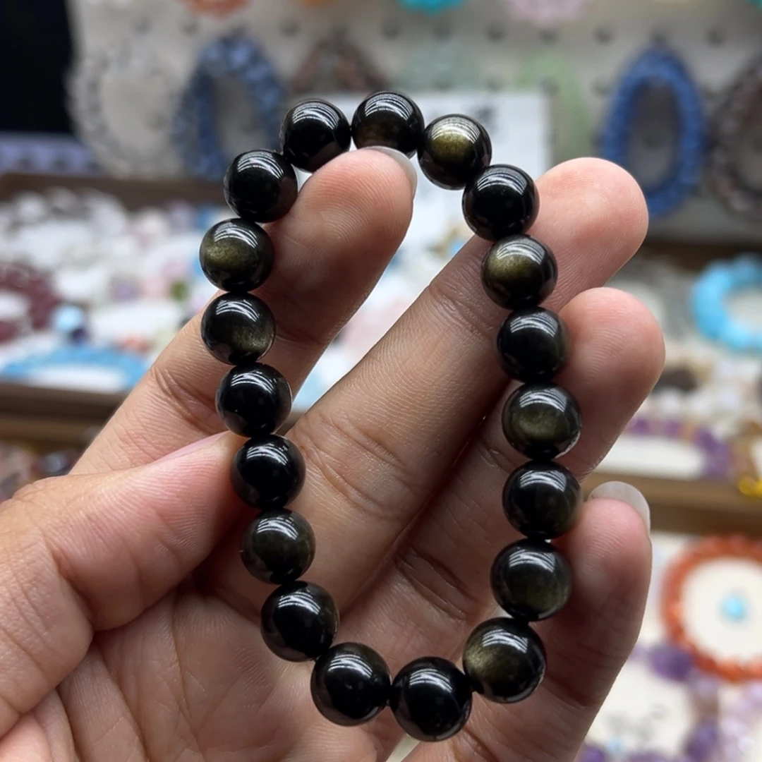 水晶未镶嵌手链10咪双眼金曜石