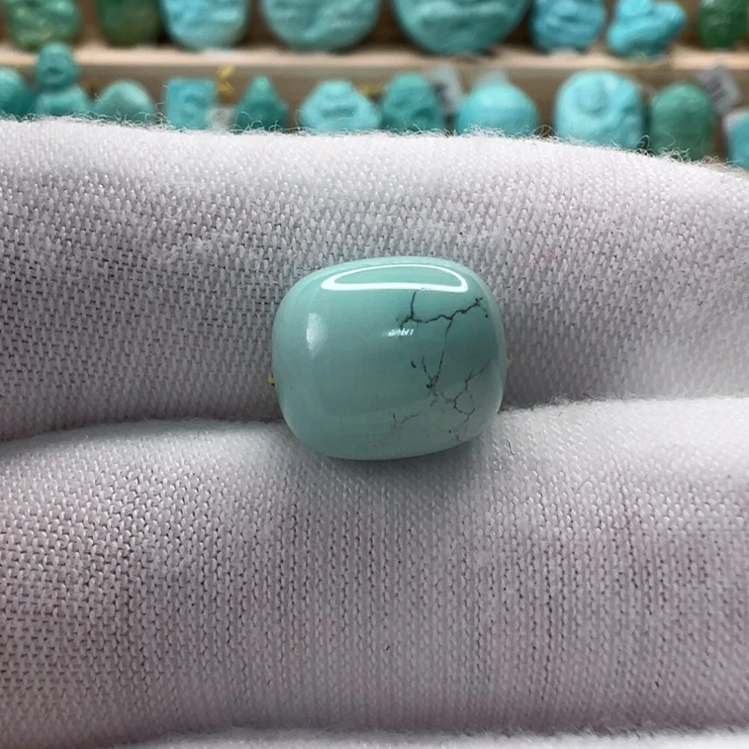 未镶嵌绿松石老型珠9.8x11.1mm