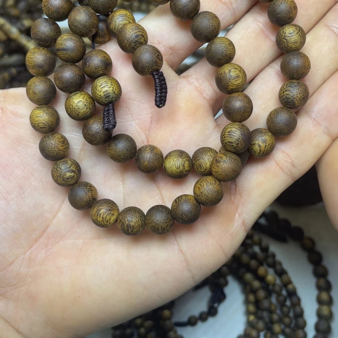 沉香沉香碎屑+0.9两圈圆珠15克加