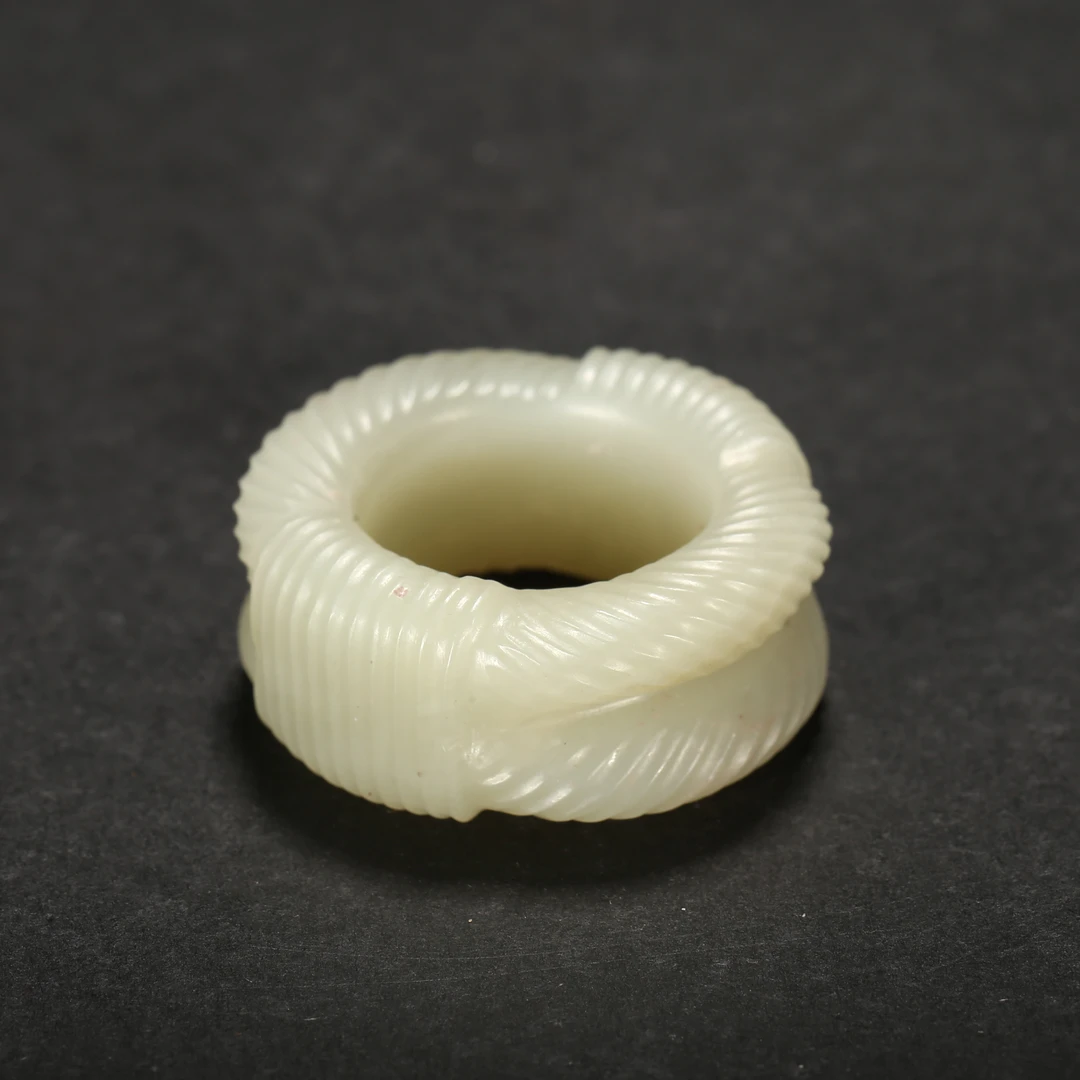 明代*双绞丝玉环/02SW0726/和田玉【北京文博】