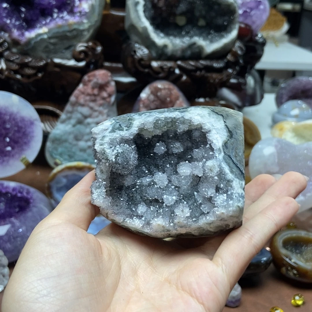 紫晶摆件未镶嵌水晶