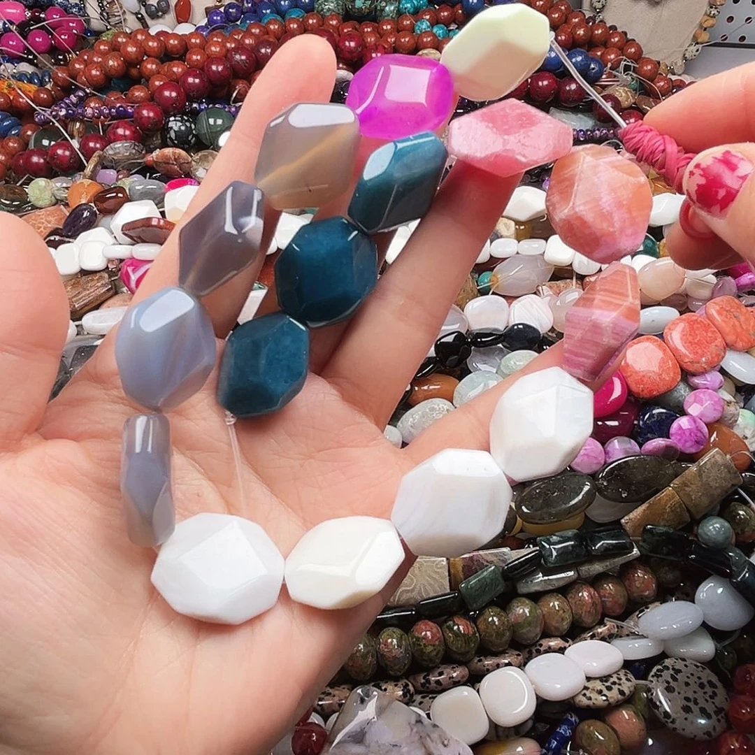 玛瑙/玉髓未镶嵌珠宝半成品多宝ms