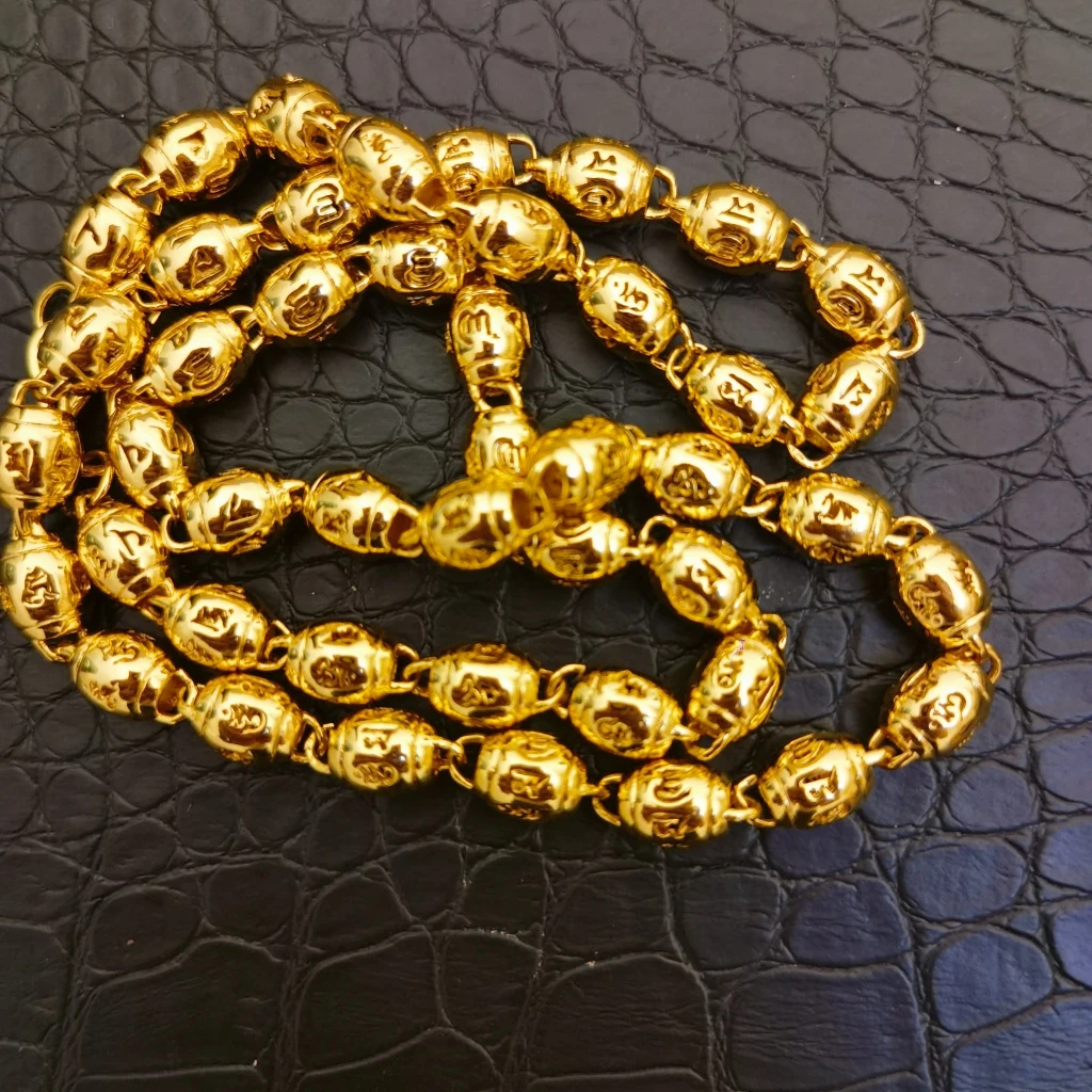 合金项链 六字真言项链
