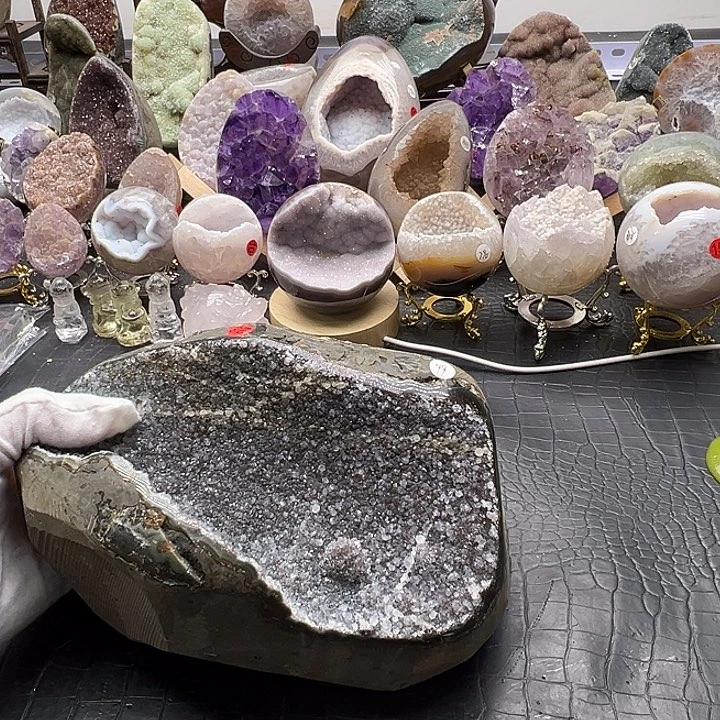 未镶嵌珠宝半成品水晶7斤多23