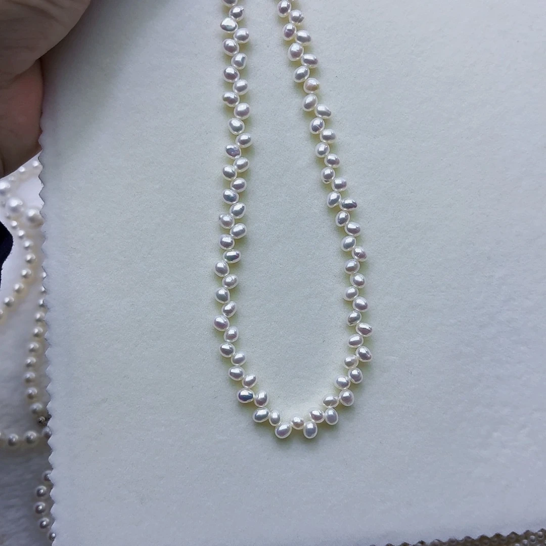 淡水珍珠银S925镶嵌颈饰
