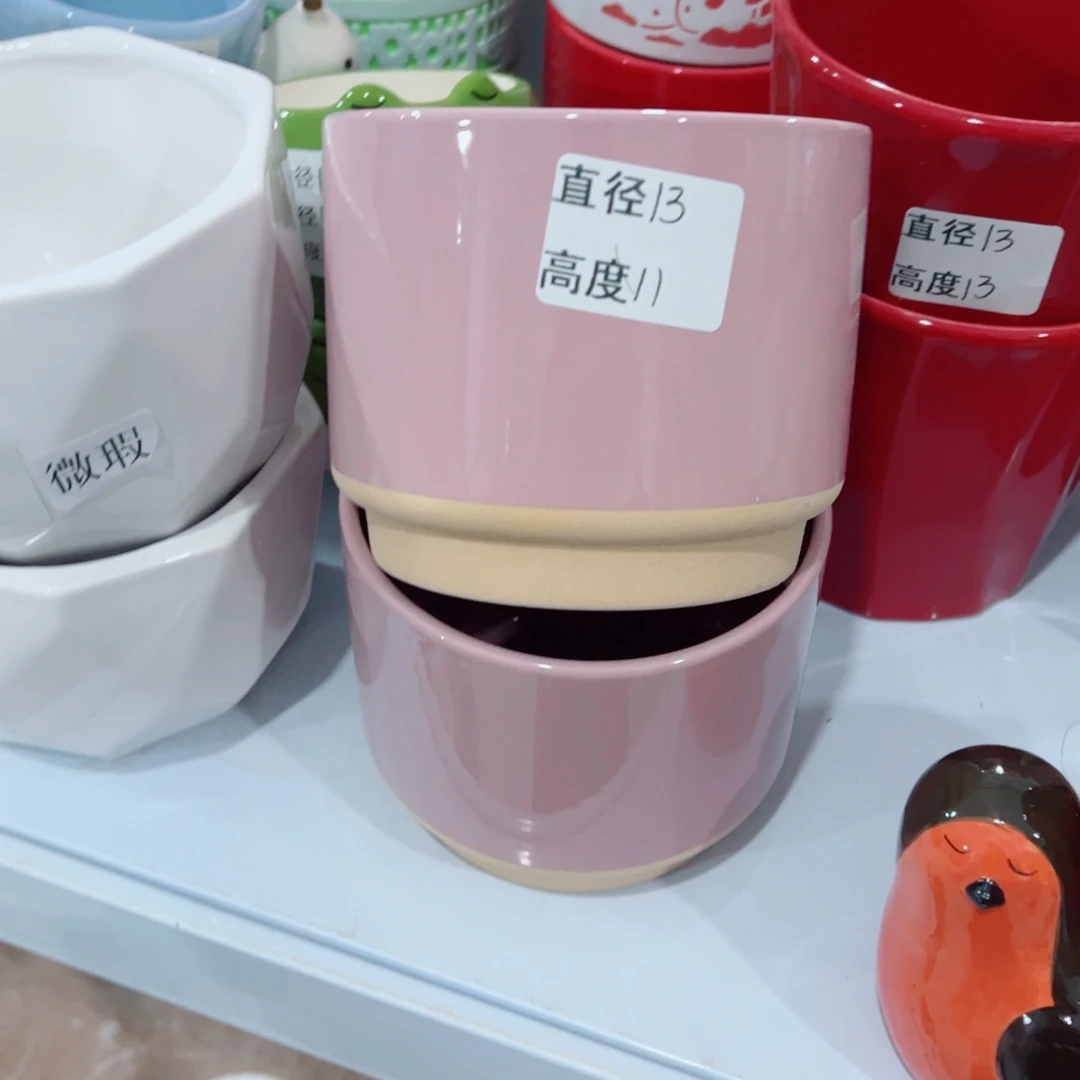 有孔，陶瓷花盆满10米包邮发货