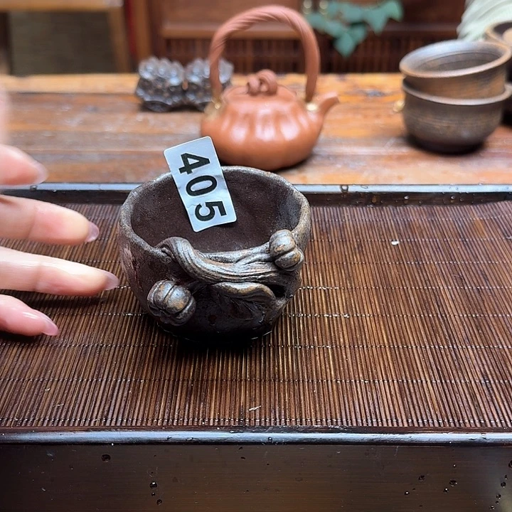 纯手工制作粗陶茶具仙**?